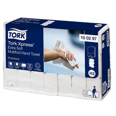 779029: Tork Premium Hand Towel Interfold Extra Soft 2ply 34x21.2cm 21x100pcs - 100297