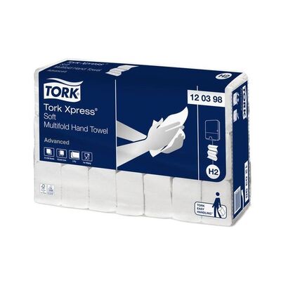 779029: Tork Xpress Essuie-mains interfoliés Doux - 2 plis - 25.5 x 21.2 cm - 21 x 180 pièces - 120398