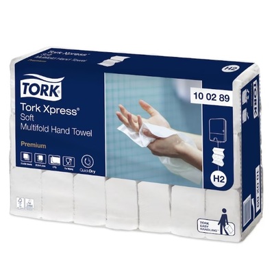 772128: Tork Premium Xpressnap Multifold - 2 plis - 25.5 x 21.2 cm - 21 x 150 pièces - 100289