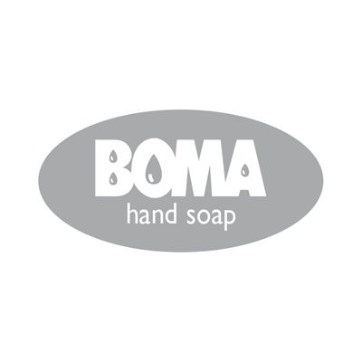 774892: Plaquette "BOMA hand soap" pour distributeurs Absynth - GRIS