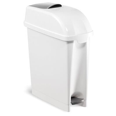 774918: Admire poubelle/conteneur hygiénique - 17 l - modèle mural - BLANC