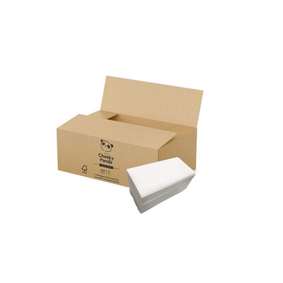 776913: Essuie-mains Singlefold - tissu en bambou - 2 plis - 21,5 x 21,5 cm - BLANC - 3200 pièces (20 x 160)