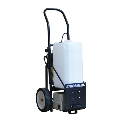 A700409: Streamflo 25l Trolley TR25 sans perches
Système autonome de purification d"eau pour le lavage des vitres extérieur